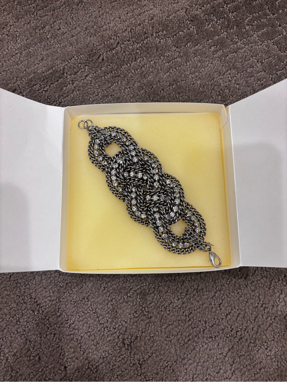 Stella & Dot - Women’s Silver-Tone Braided Chain Bracelet